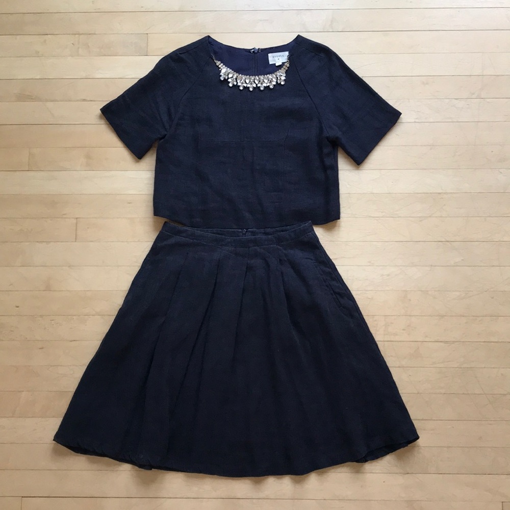 Skirt and shirt dress combo